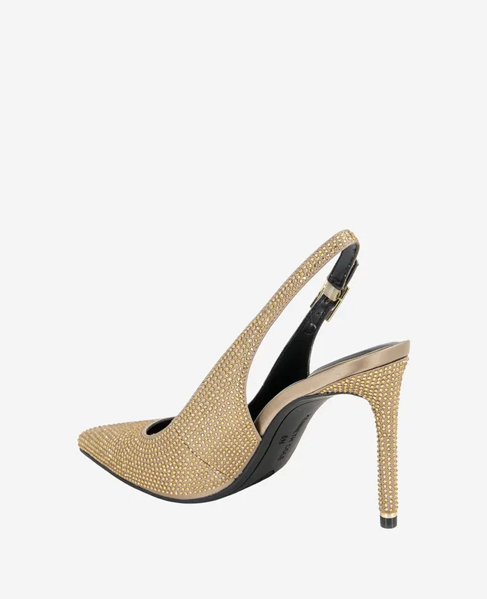 Kenneth Cole Pumps and Heels Women Quinnly Crystal Slingback Heel Grey Kenneth Cole Pumps and Heels Women Quinnly Crystal Slingback Heel Grey