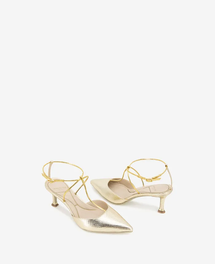 Kenneth Cole Pumps and Heels Women Umi TStrap Metallic Heel Metallic Kenneth Cole Pumps and Heels Women Umi TStrap Metallic Heel Metallic