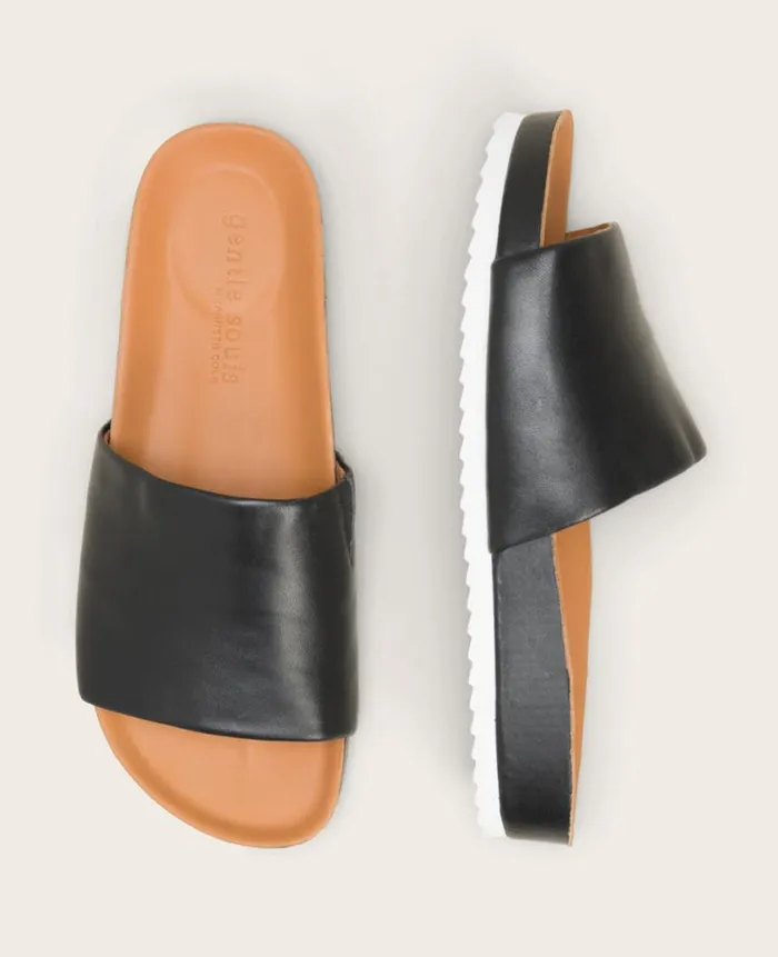 Kenneth Cole Sandals Men GENTLE SOULS 8211 Montauk One Band Sandal Black Kenneth Cole Sandals Men GENTLE SOULS 8211 Montauk One Band Sandal Black