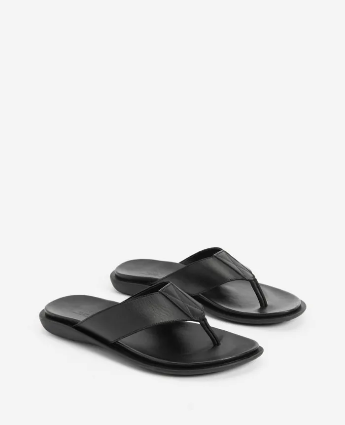Kenneth Cole Sandals Men Sand Leather Thong Sandal Black Kenneth Cole Sandals Men Sand Leather Thong Sandal Black