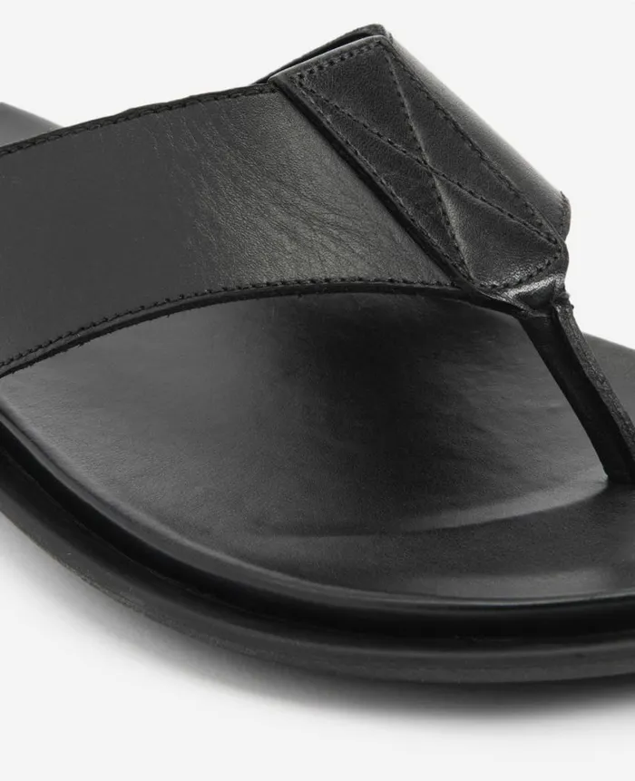 Kenneth Cole Sandals Men Sand Leather Thong Sandal Black Kenneth Cole Sandals Men Sand Leather Thong Sandal Black