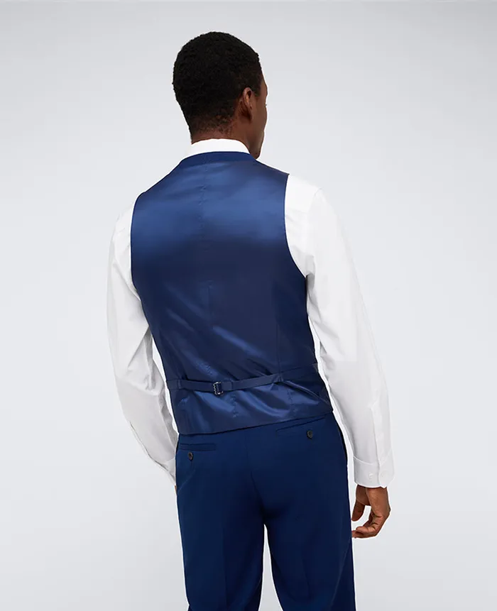 Kenneth Cole Suits and Suit Separates Men Ready Flex SlimFit Suit Separate Vest Blue