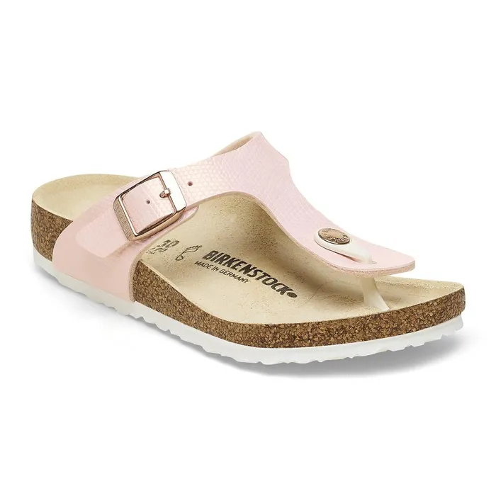 Kids Birkenstock Thong Gizeh Bs Shiny Light Rose