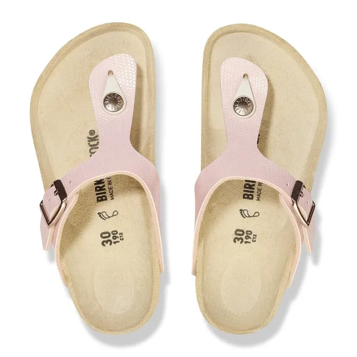 Kids Birkenstock Thong Gizeh Bs Shiny Light Rose