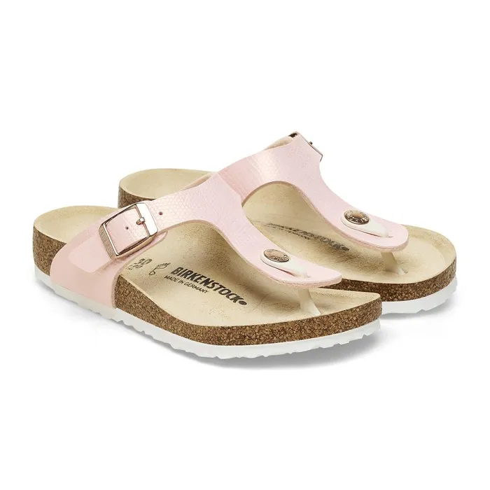 Kids Birkenstock Thong Gizeh Bs Shiny Light Rose