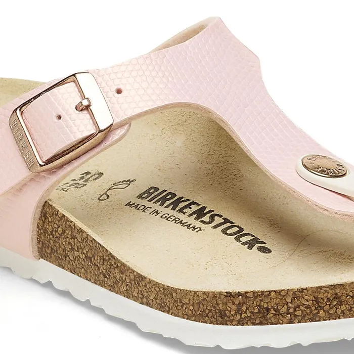 Kids Birkenstock Thong Gizeh Bs Shiny Light Rose