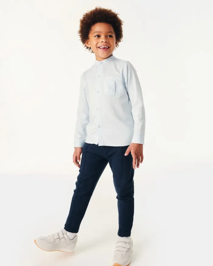 Kids CATURIX 8211 Pintuck Twill Trousers Navy Ted Baker Older Boys