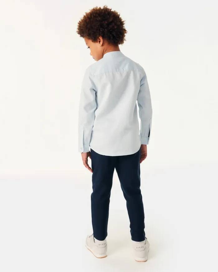 Kids CATURIX 8211 Pintuck Twill Trousers Navy Ted Baker Older Boys