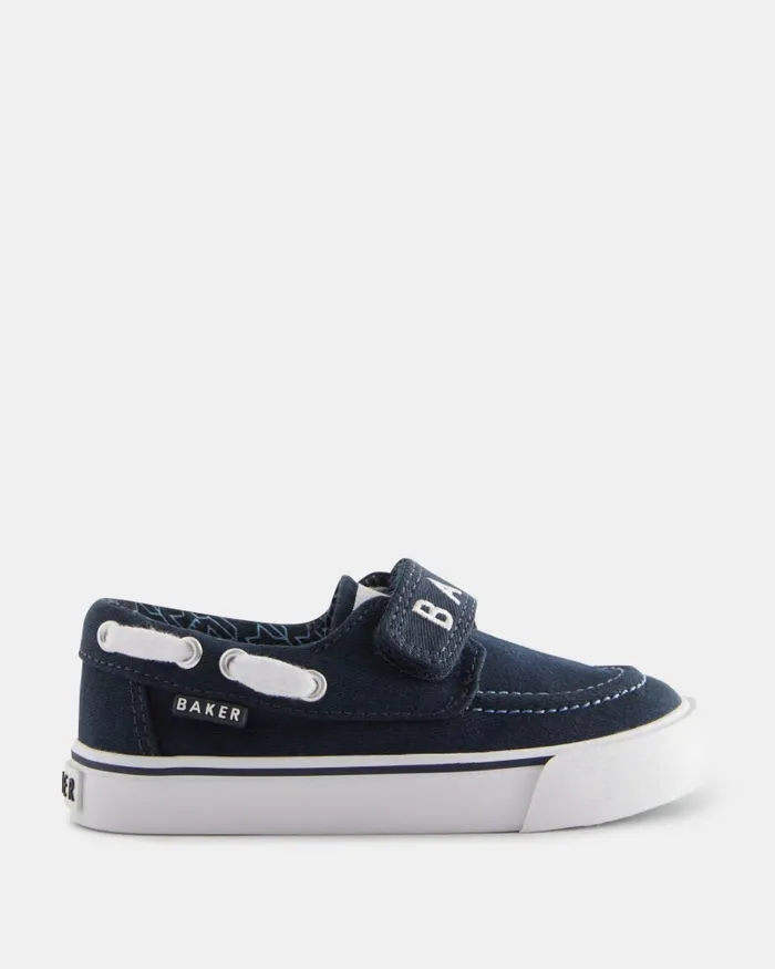 Kids CHAVDAR 8211 Branded Strap Boat Shoes Navy Ted Baker Younger Boys Kids CHAVDAR 8211 Branded Strap Boat Shoes Navy Ted Baker Younger Boys