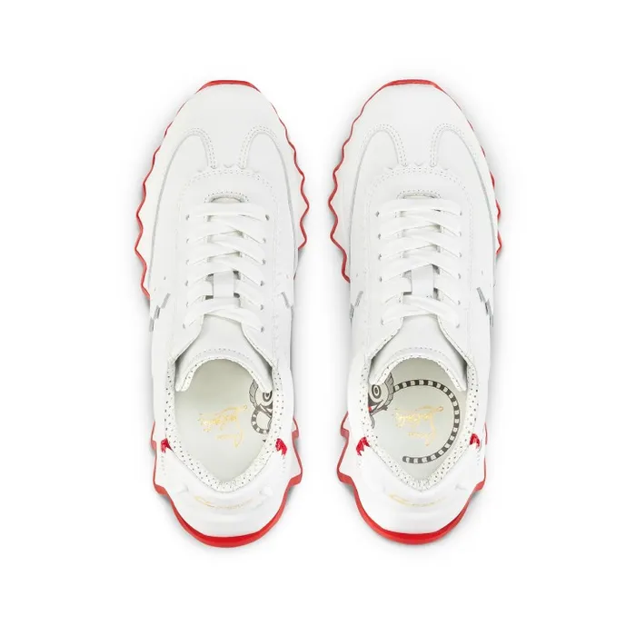 Kids Mini Shark Sneakers 8211 Calf Leather 8211 Bianco Christian Louboutin Sneakers