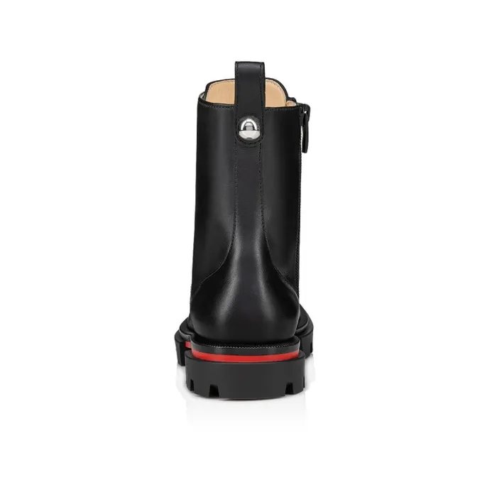 Kids Montana Boots 8211 Calf Leather 8211 Black Christian Louboutin Boots and Loafers