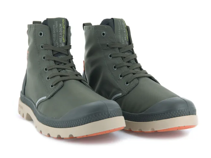 Kids PAMPA LITE RECYCLE WP Olive Nightbeluga PALLADIUM Boots
