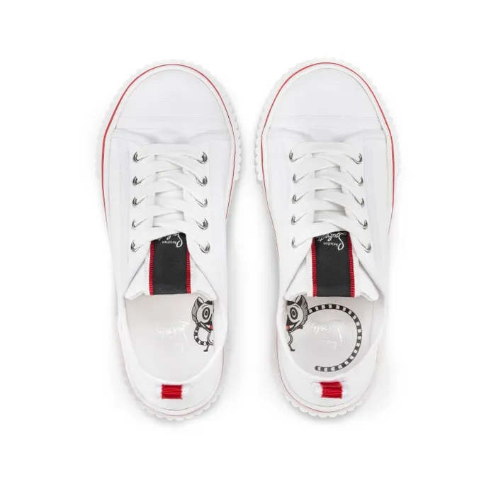 Kids Pedrito Sneakers 8211 Olona Canva 8211 White Christian Louboutin Sneakers