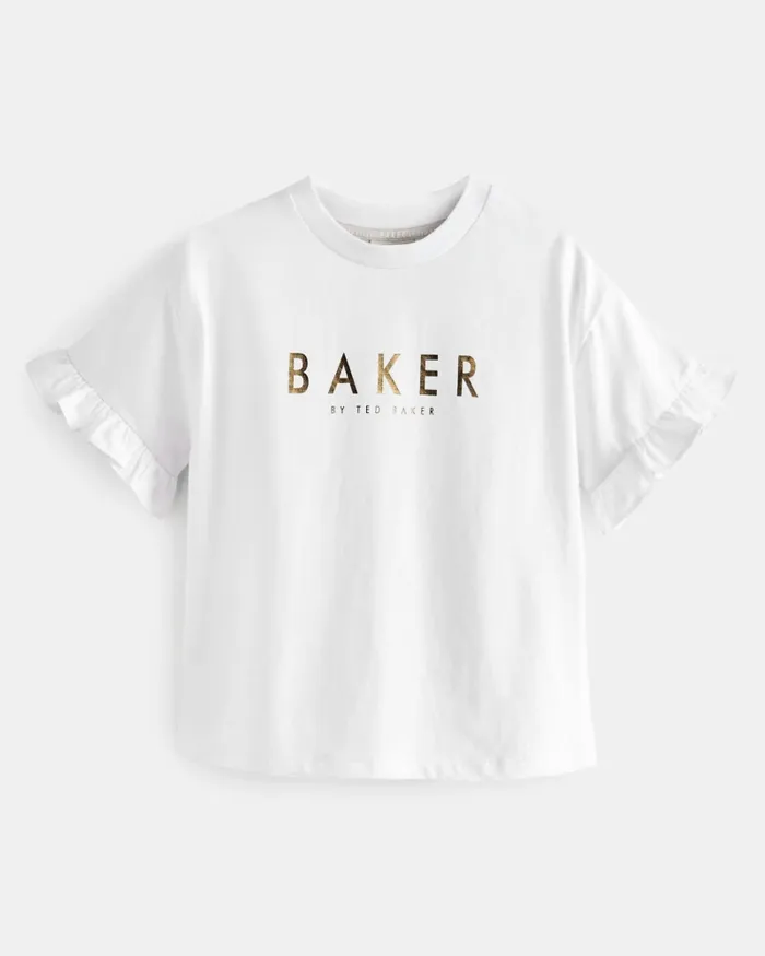 Kids POPPETT 8211 Three Pack Of Logo Frill Sleeve TShirts Multicoloured Ted Baker Playsuits and Sets Kids POPPETT 8211 Three Pack Of Logo Frill Sleeve TShirts Multicoloured Ted Baker Playsuits and Sets