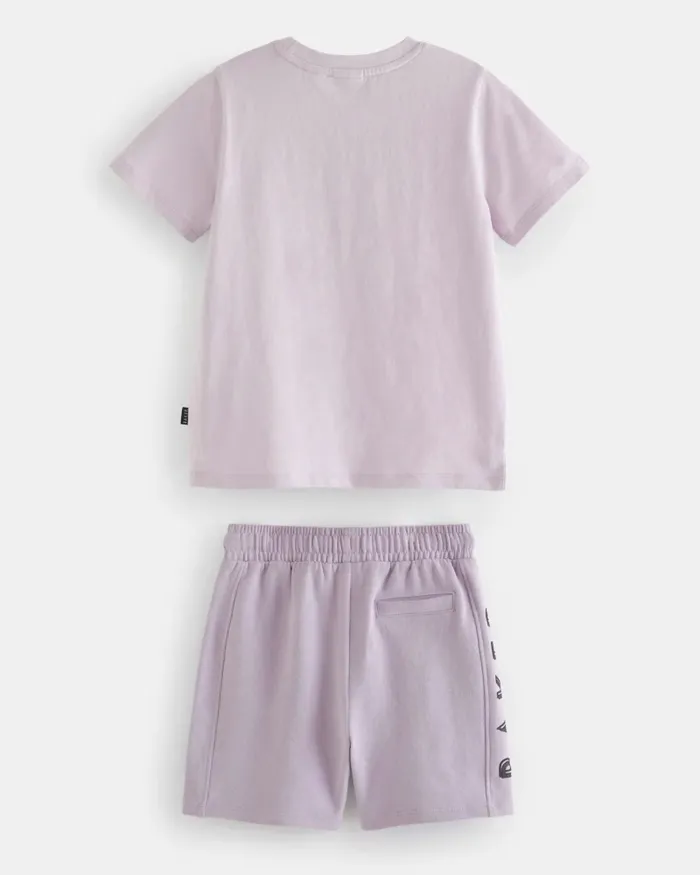 Kids SLOANN 8211 Branded Cotton TShirt And Shorts Set Purple Ted Baker Sets and Outfits Kids SLOANN 8211 Branded Cotton TShirt And Shorts Set Purple Ted Baker Sets and Outfits