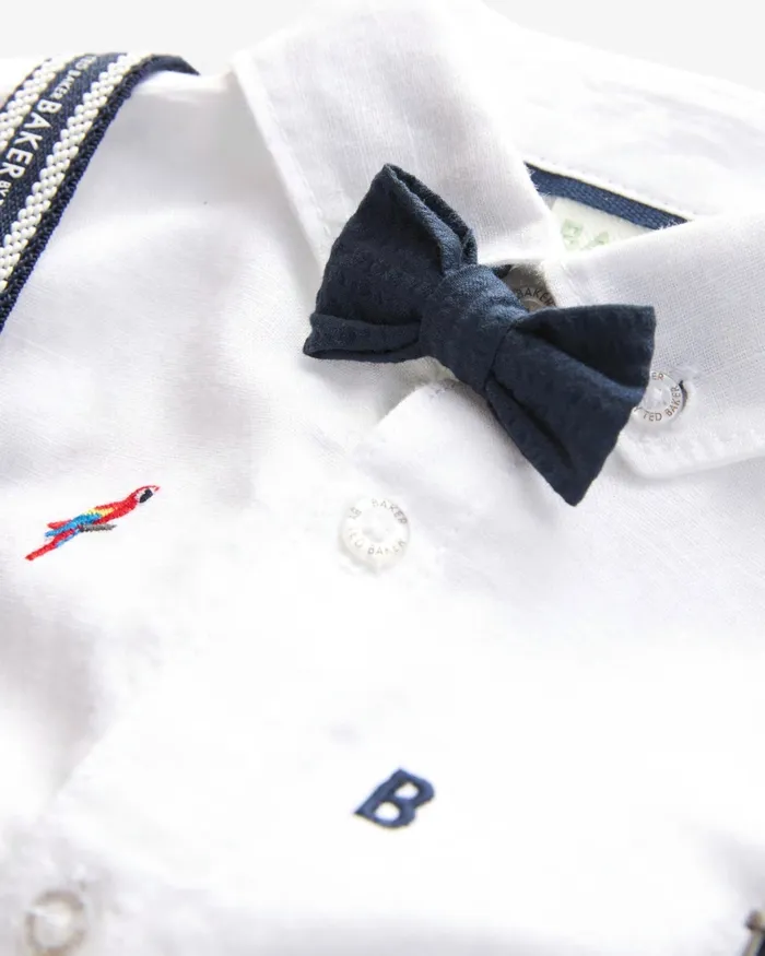 Kids STENWAY 8211 Shirt Shorts Braces And Bow Tie Set Multicoloured Ted Baker Baby Kids STENWAY 8211 Shirt Shorts Braces And Bow Tie Set Multicoloured Ted Baker Baby