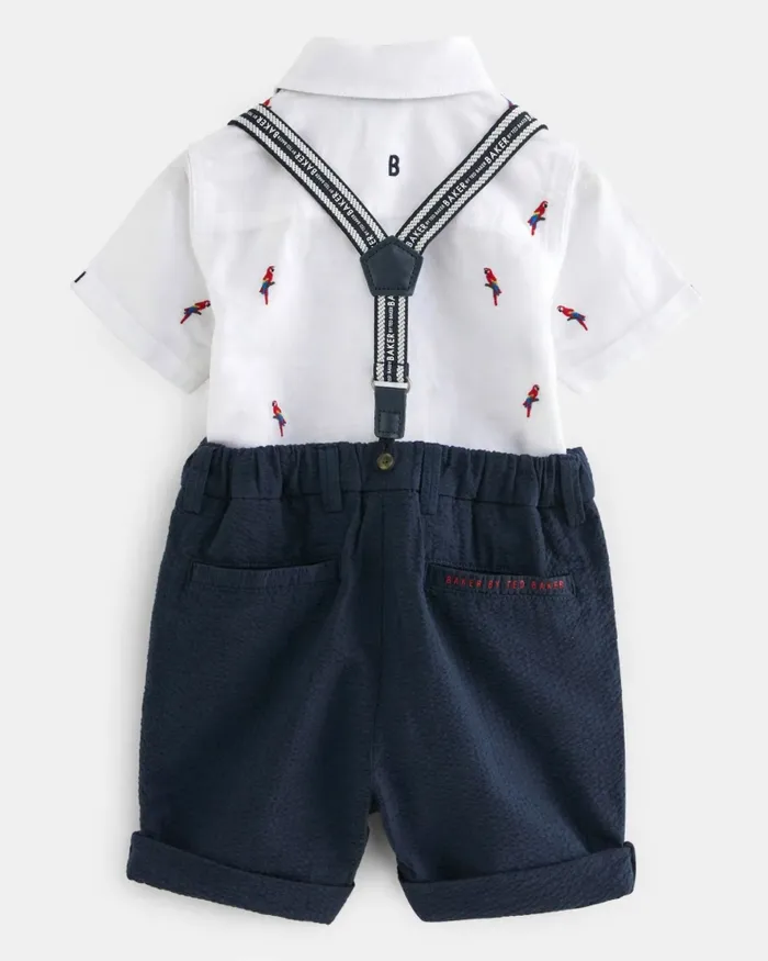 Kids STENWAY 8211 Shirt Shorts Braces And Bow Tie Set Multicoloured Ted Baker Baby Kids STENWAY 8211 Shirt Shorts Braces And Bow Tie Set Multicoloured Ted Baker Baby