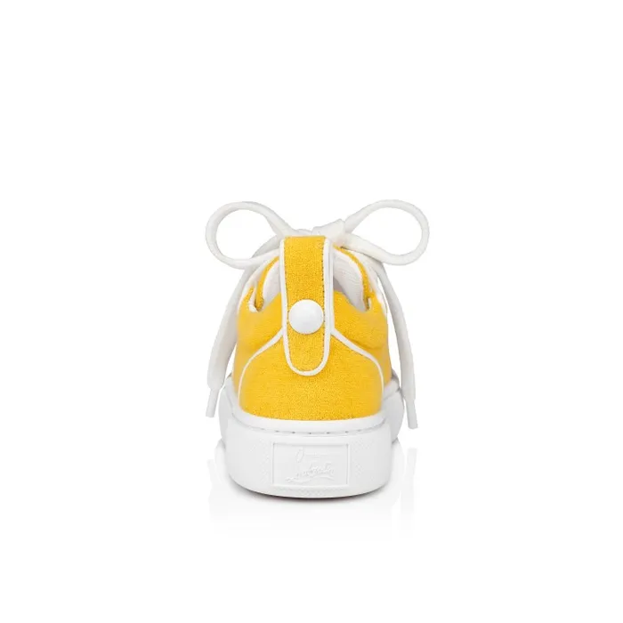 Kids Toy Toy Sneakers 8211 Sponge Cotton And Patent Calf Leather 8211 Pollen Christian Louboutin Sneakers