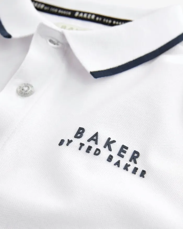Kids VASIL 8211 Two Pack Of Branded Polo Shirts White Ted Baker Tops