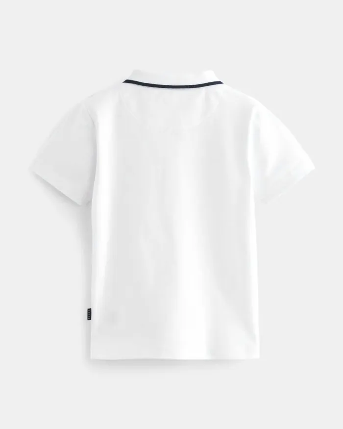 Kids VASIL 8211 Two Pack Of Branded Polo Shirts White Ted Baker Tops Kids VASIL 8211 Two Pack Of Branded Polo Shirts White Ted Baker Tops
