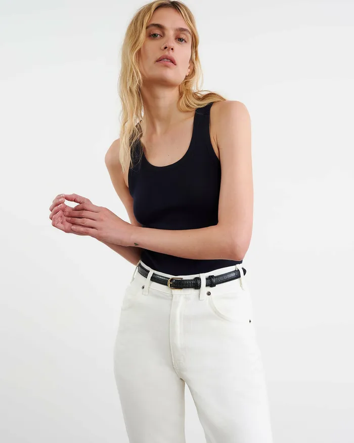 Knits and Sweaters Nili Lotan Women CALIDA KNIT TANK Dark Navy