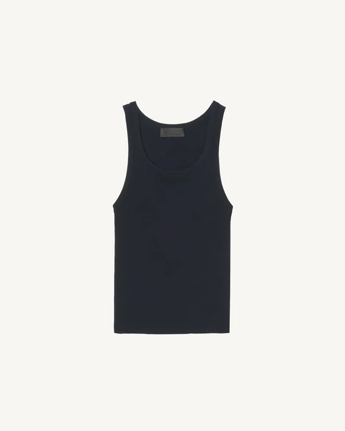 Knits and Sweaters Nili Lotan Women CALIDA KNIT TANK Dark Navy