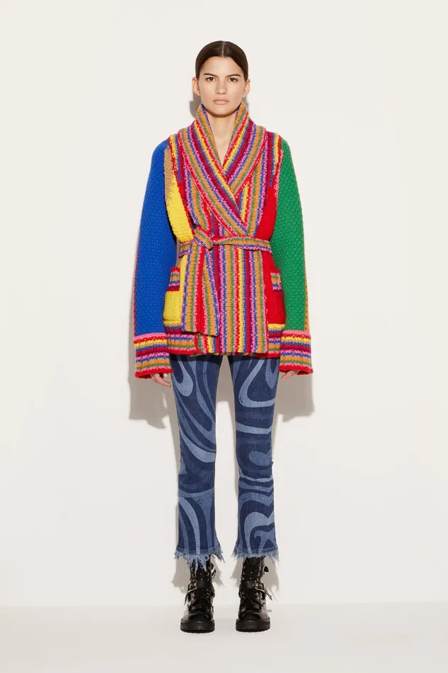 Knitwear Women PUCCI Colourblock Wool Cardigan