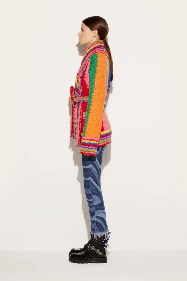 Knitwear Women PUCCI Colourblock Wool Cardigan