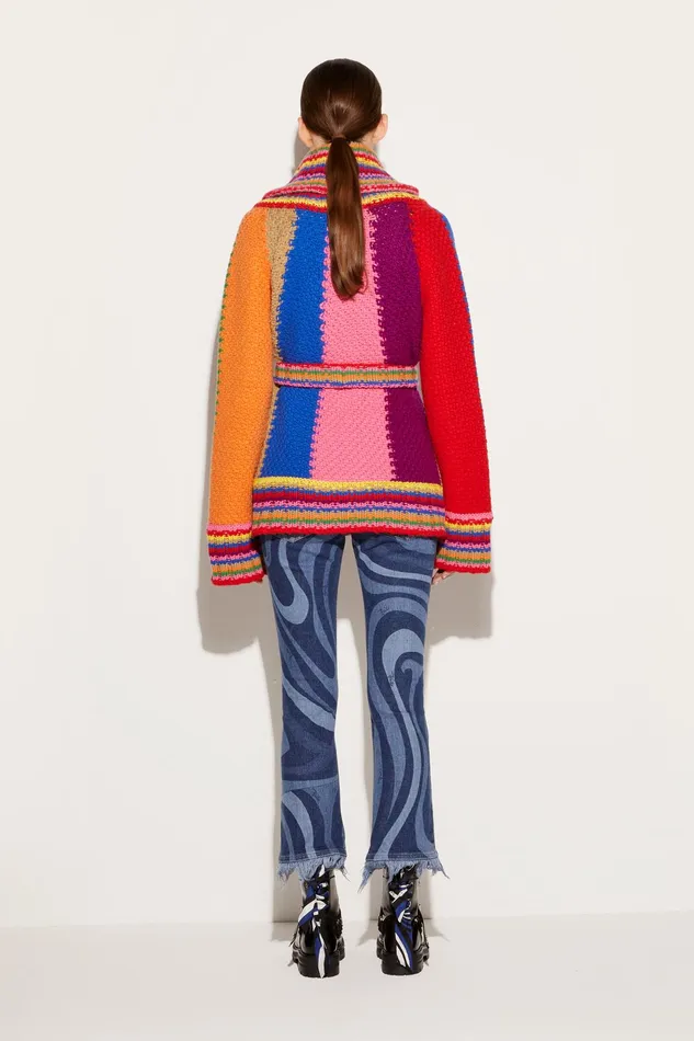 Knitwear Women PUCCI Colourblock Wool Cardigan