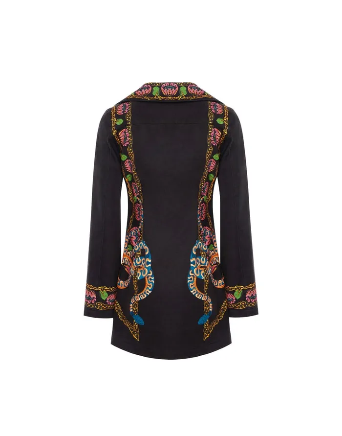 La Doublej Chiara Dress Eve Black In Denim Women Dresses