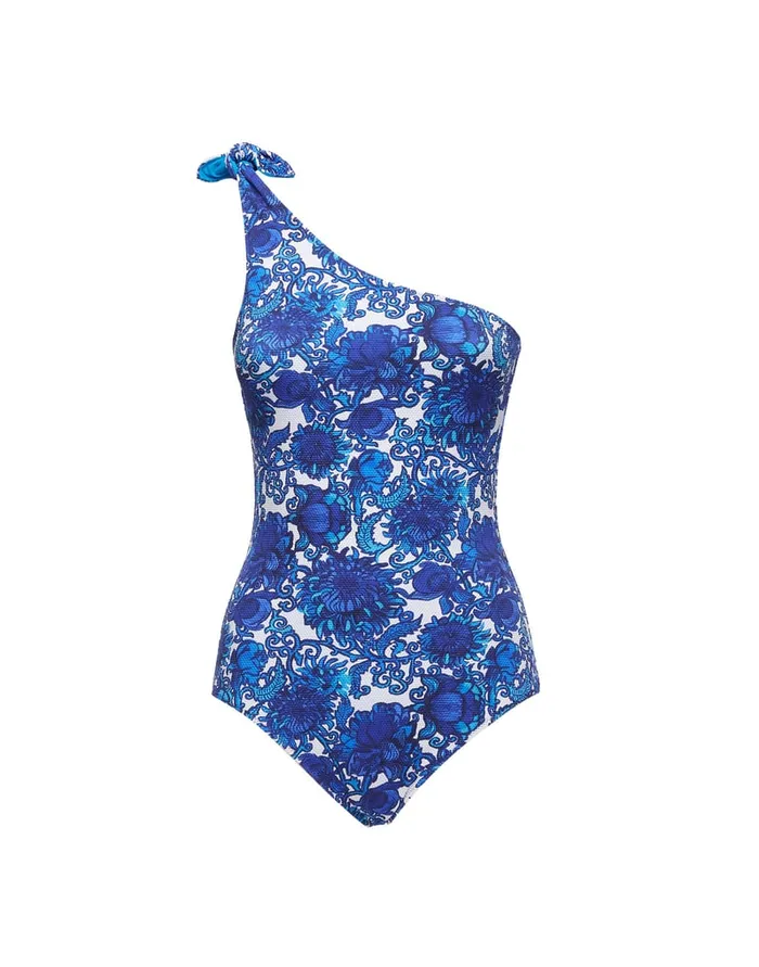 La Doublej Goddess Suit Anemone Small In Piquet Lycra Women Swimwear
