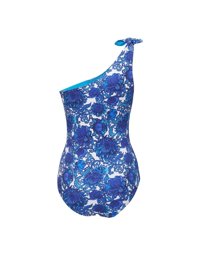 La Doublej Goddess Suit Anemone Small In Piquet Lycra Women Swimwear