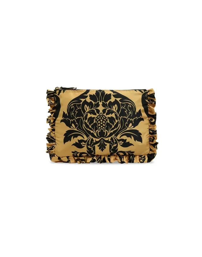 La Doublej Hand Pochette Cherubs Gold In Light Faille Women Bags and Pochettes