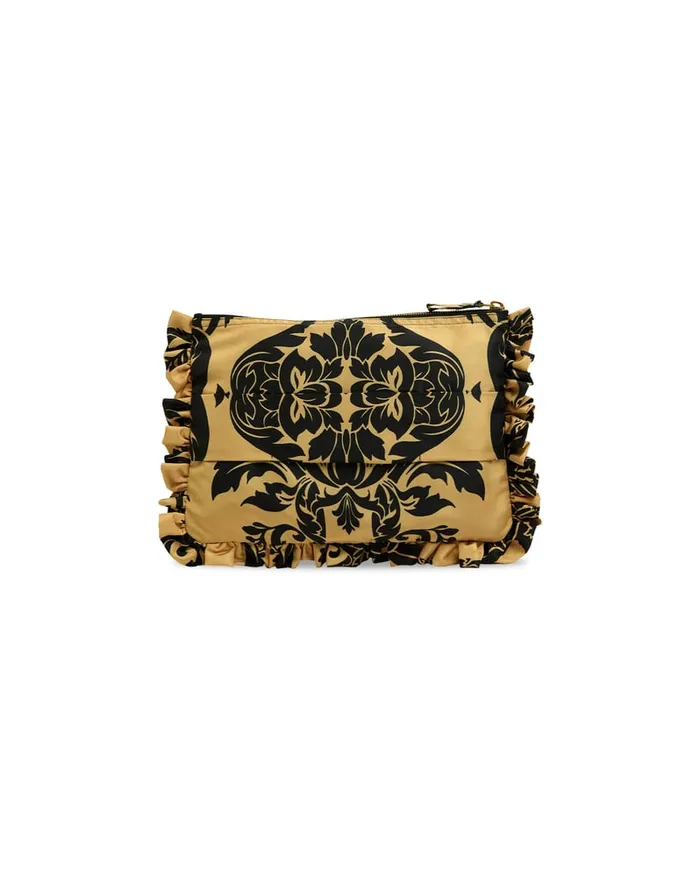 La Doublej Hand Pochette Cherubs Gold In Light Faille Women Bags and Pochettes