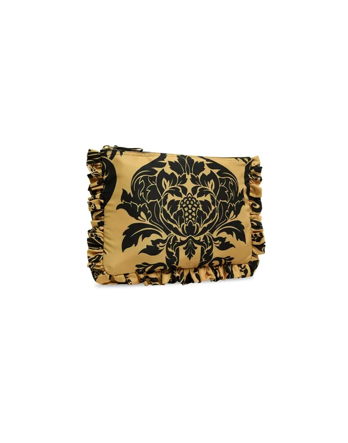 La Doublej Hand Pochette Cherubs Gold In Light Faille Women Bags and Pochettes