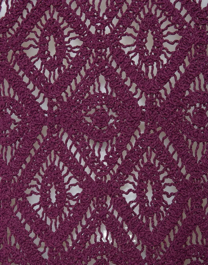 La Doublej Lacey Long Sleeve Swing Dress Plaza Purple In Macram Women Dresses