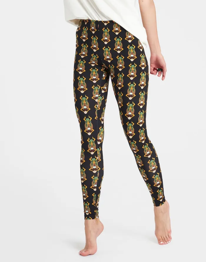 La Doublej Leggings Scarab Black In Skinny Jersey Women Loungewear