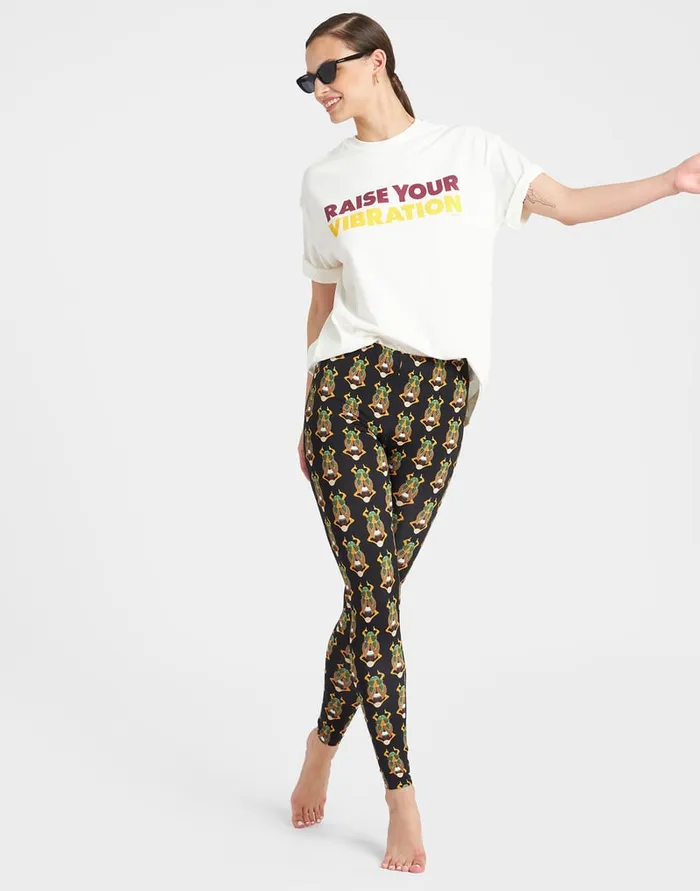 La Doublej Leggings Scarab Black In Skinny Jersey Women Loungewear