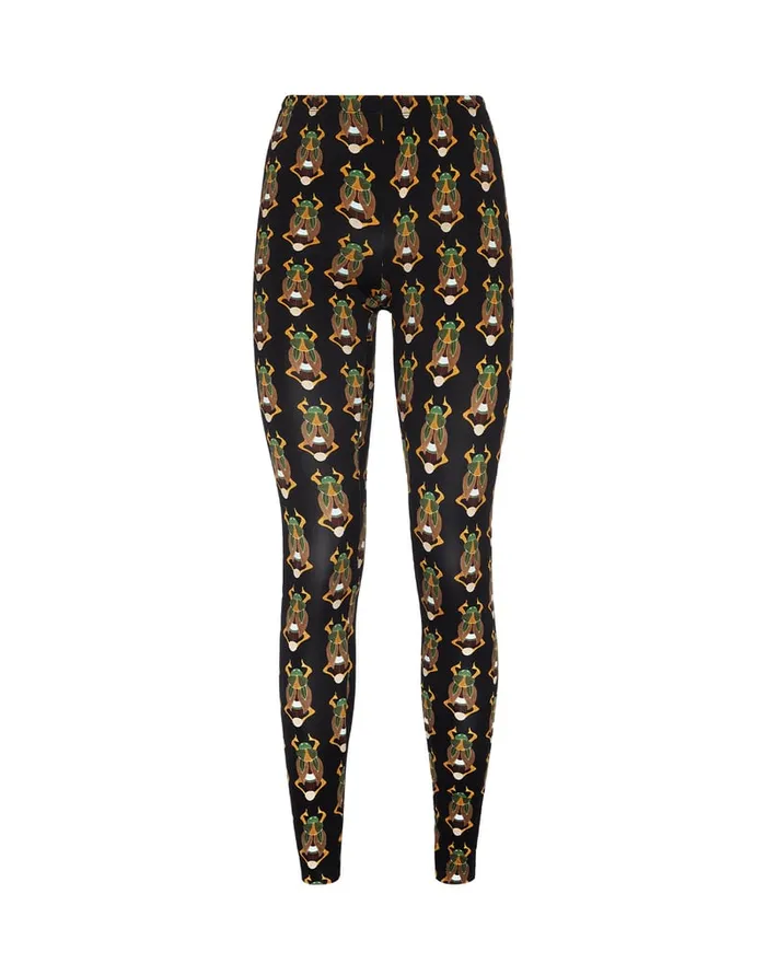 La Doublej Leggings Scarab Black In Skinny Jersey Women Loungewear