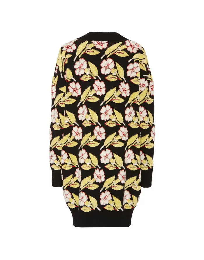 La Doublej Mayfair Cardigan Mayfair Black In Jacquard Women Knitwear