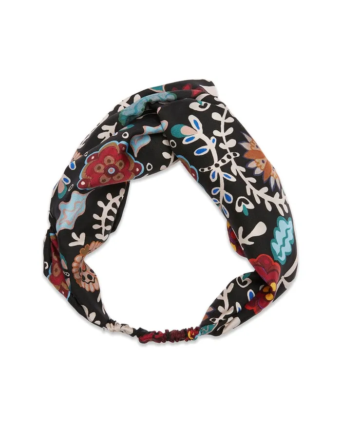 La Doublej Pinup Headband Fire Flower In Twill Women Hair Accessories