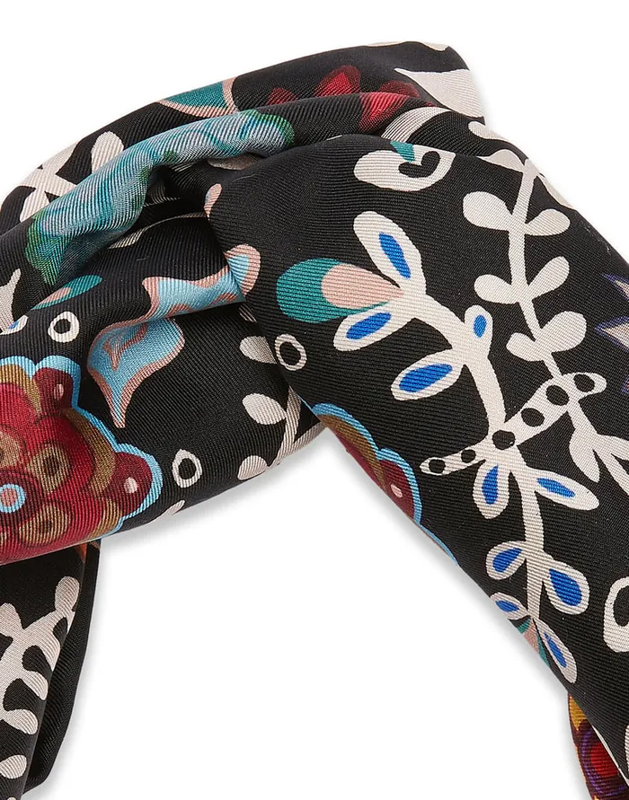 La Doublej Pinup Headband Fire Flower In Twill Women Hair Accessories