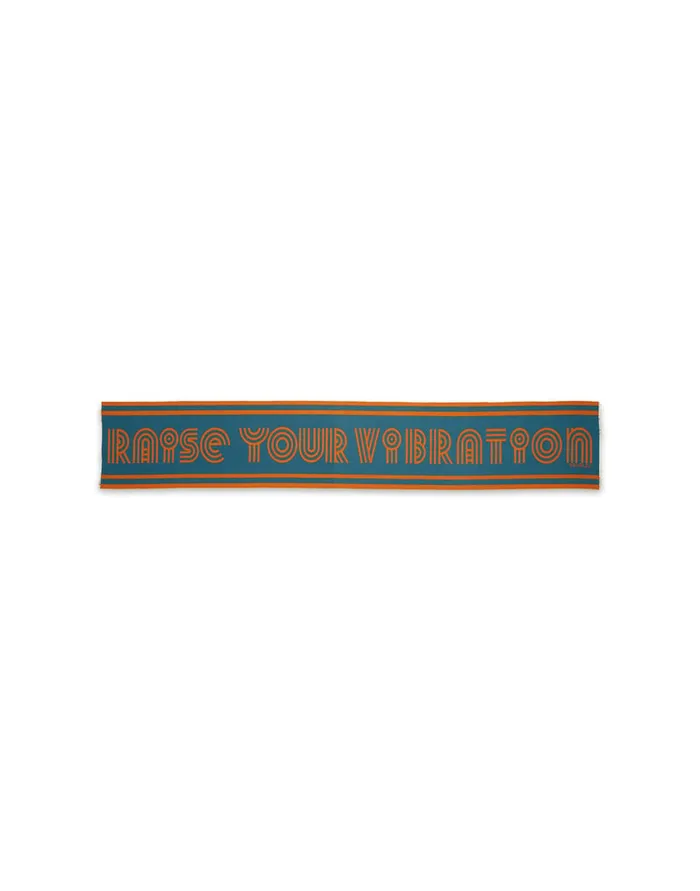La Doublej Raise Your Vibration Scarf Dark Green In Wool Women Foulards and Scarves