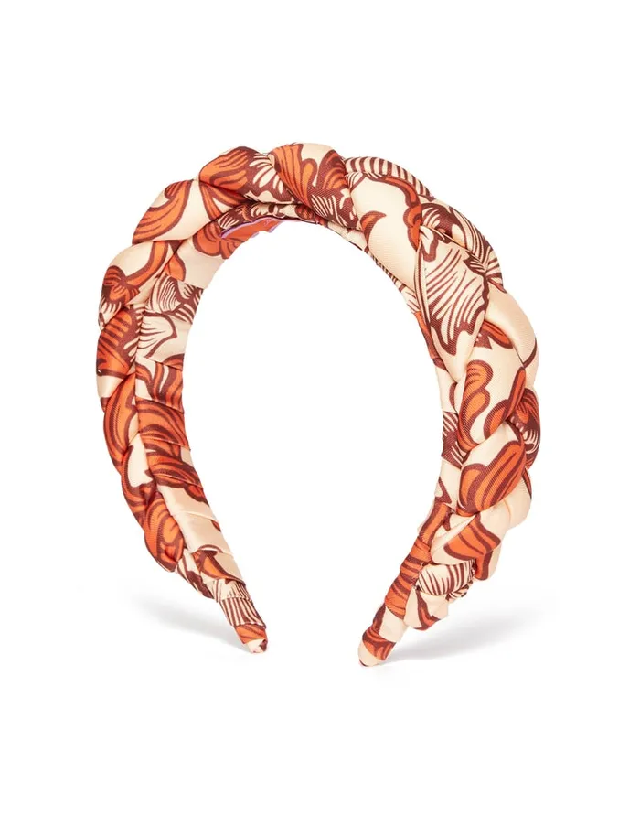 La Doublej Rapunzel Headband Reef Pale Pink In Twill Women Hair Accessories