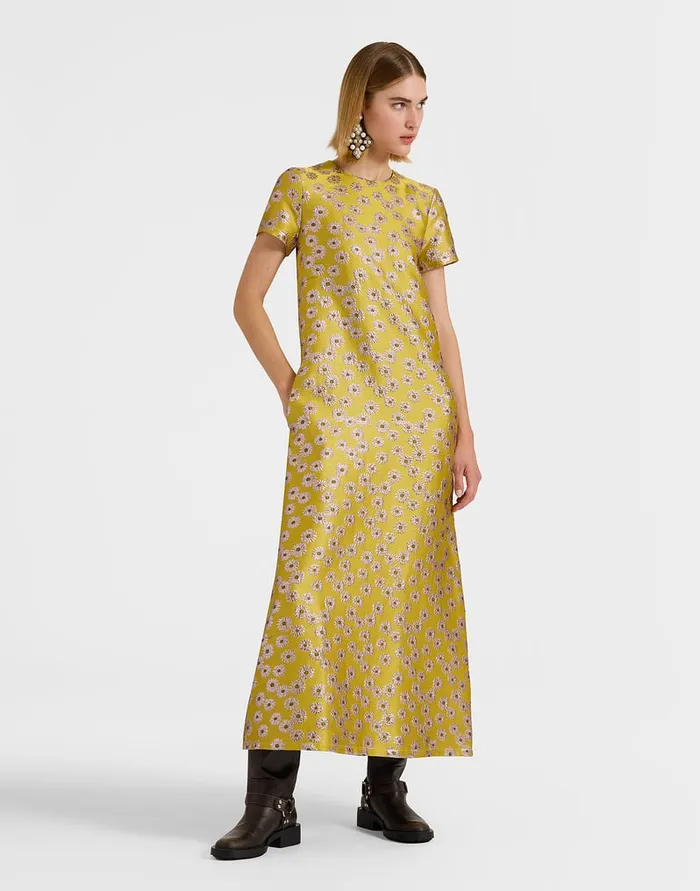La Doublej Super Swing Dress Margarita In Jacquard Women Party Dressing