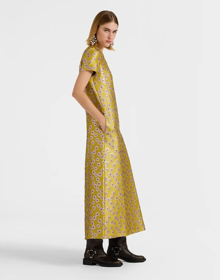 La Doublej Super Swing Dress Margarita In Jacquard Women Party Dressing