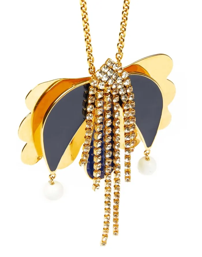 La Doublej Tulip Necklace Oro Blu In Bras Women Jewelry