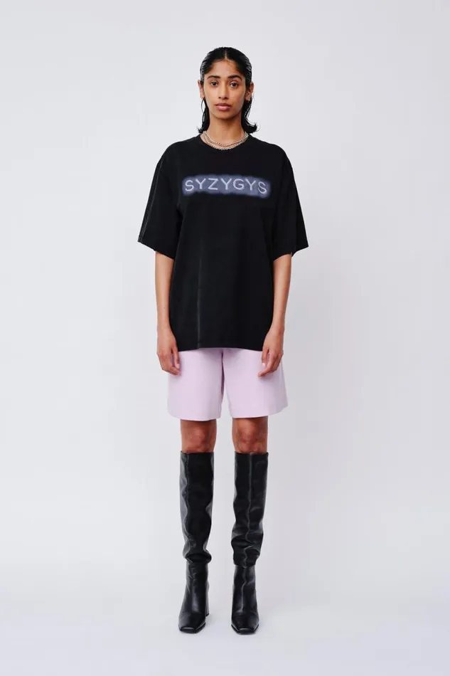 LA SYZYGYS 8211 Black Women Won Hundred Tops and Tshirts