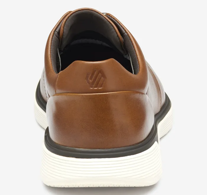 LaceUps Men Johnston and Murphy XC4 Prentiss 2 Plain Toe Tan Waterproof Full Grain