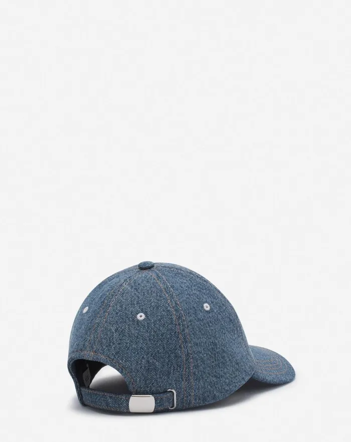 Lanvin Cap In Denim Denim Blue Women Lanvin Hats